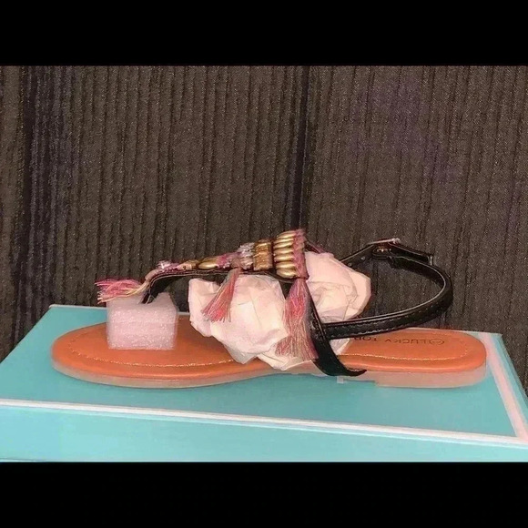 GIRLS LUCKY TOP SANDAL SIZE 2 NIB - Picture 2 of 8